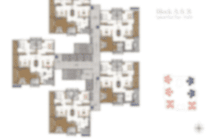 "Detailed floor plan of Gamya by Supadha, showcasing spacious layouts and smart design."